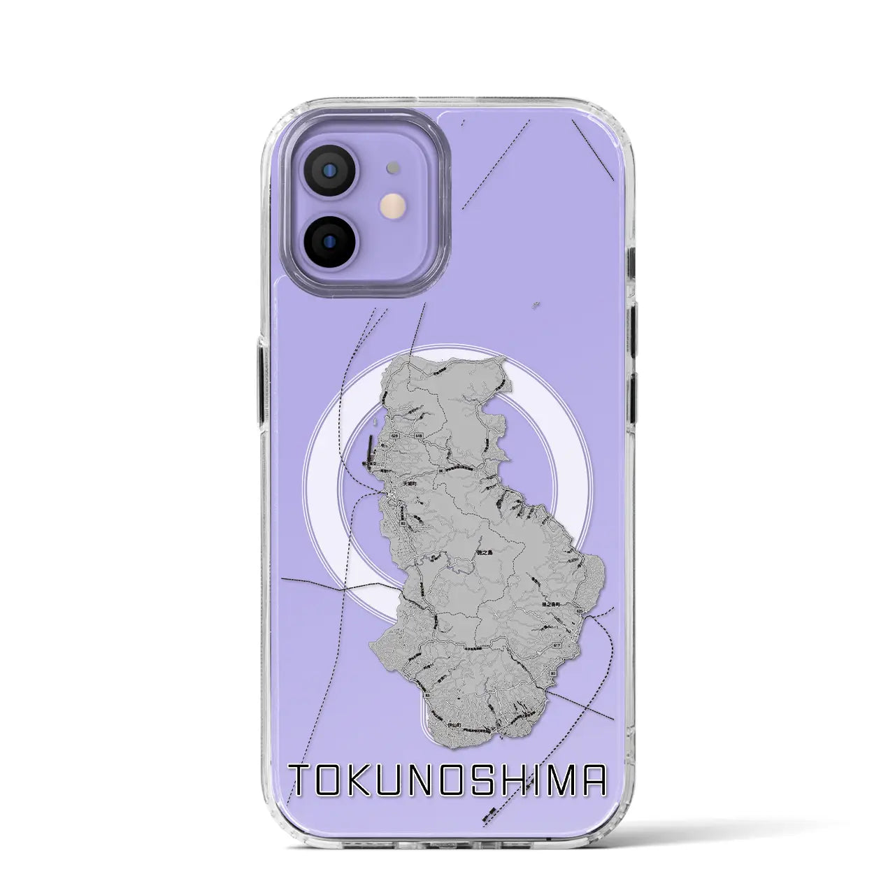 【徳之島(鹿児島県)】地図柄iPhoneケース(MagSafeタイプ)