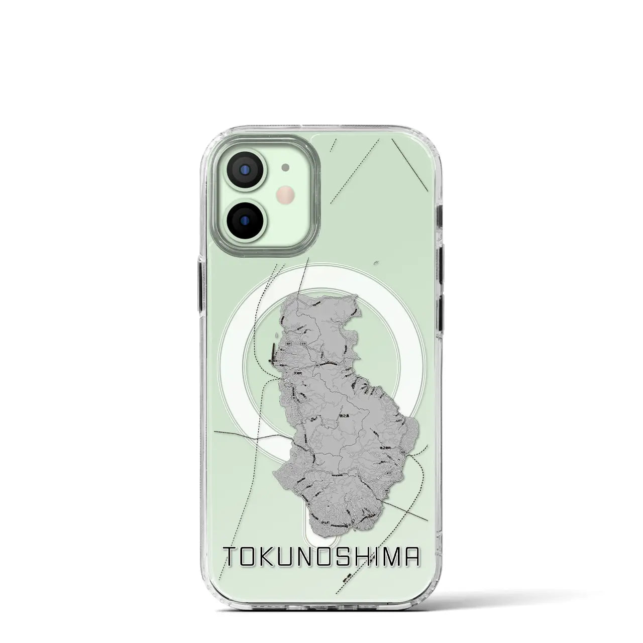 【徳之島(鹿児島県)】地図柄iPhoneケース(MagSafeタイプ)