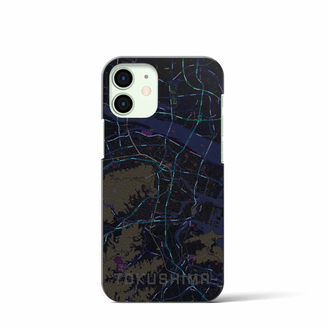 【徳島(徳島県)】地図柄iPhoneケース(バックカバータイプ)