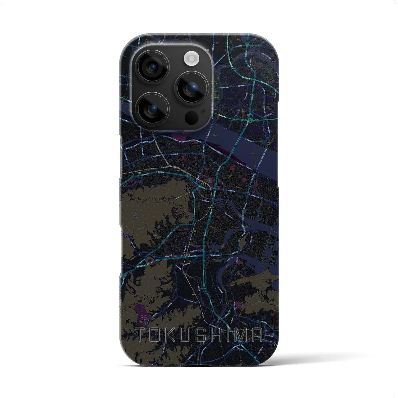 【徳島(徳島県)】地図柄iPhoneケース(バックカバータイプ)