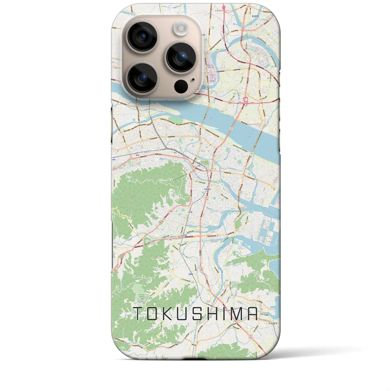 【徳島(徳島県)】地図柄iPhoneケース(バックカバータイプ)