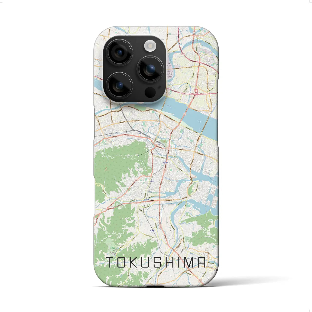 【徳島(徳島県)】地図柄iPhoneケース(バックカバータイプ)