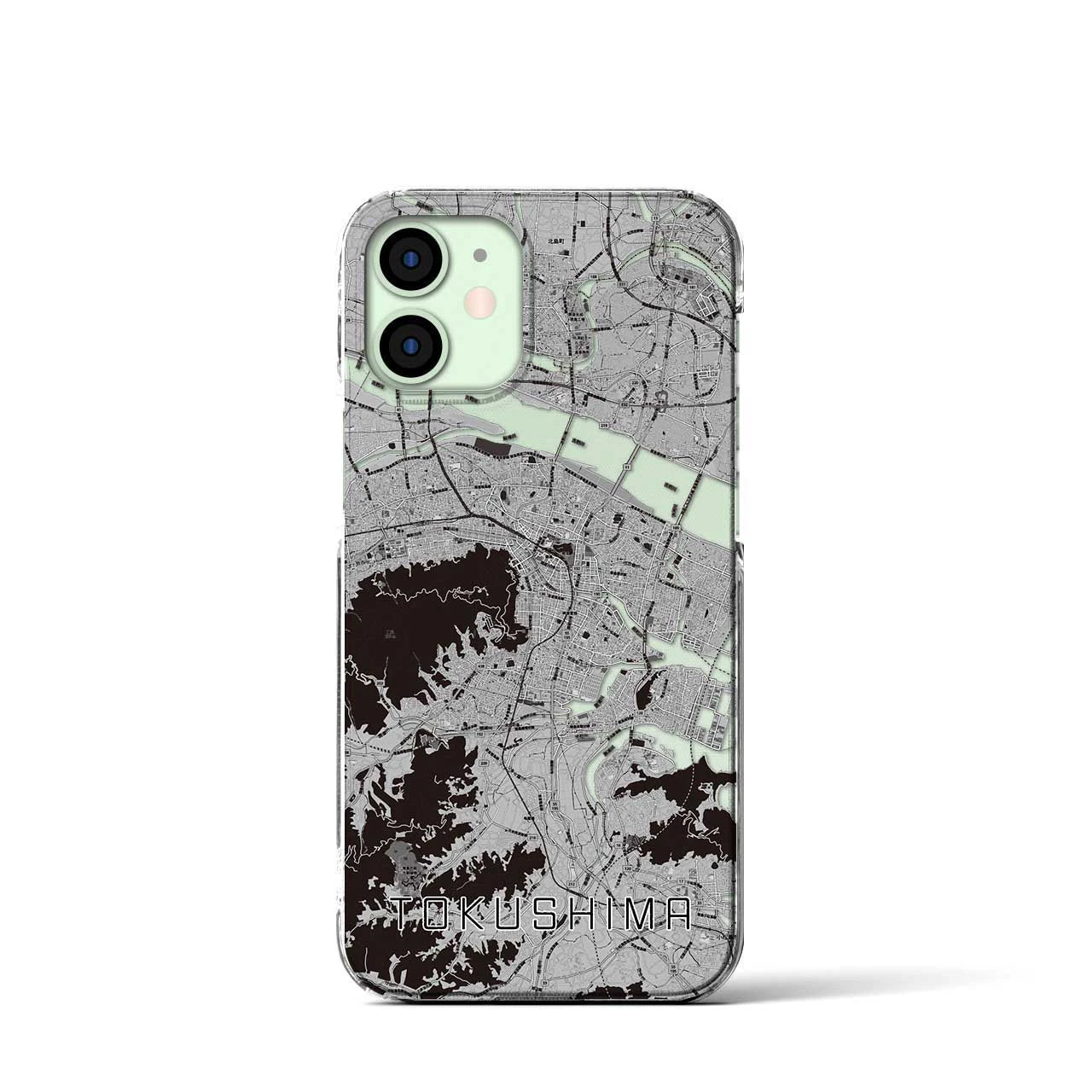 【徳島(徳島県)】地図柄iPhoneケース(クリアタイプ)