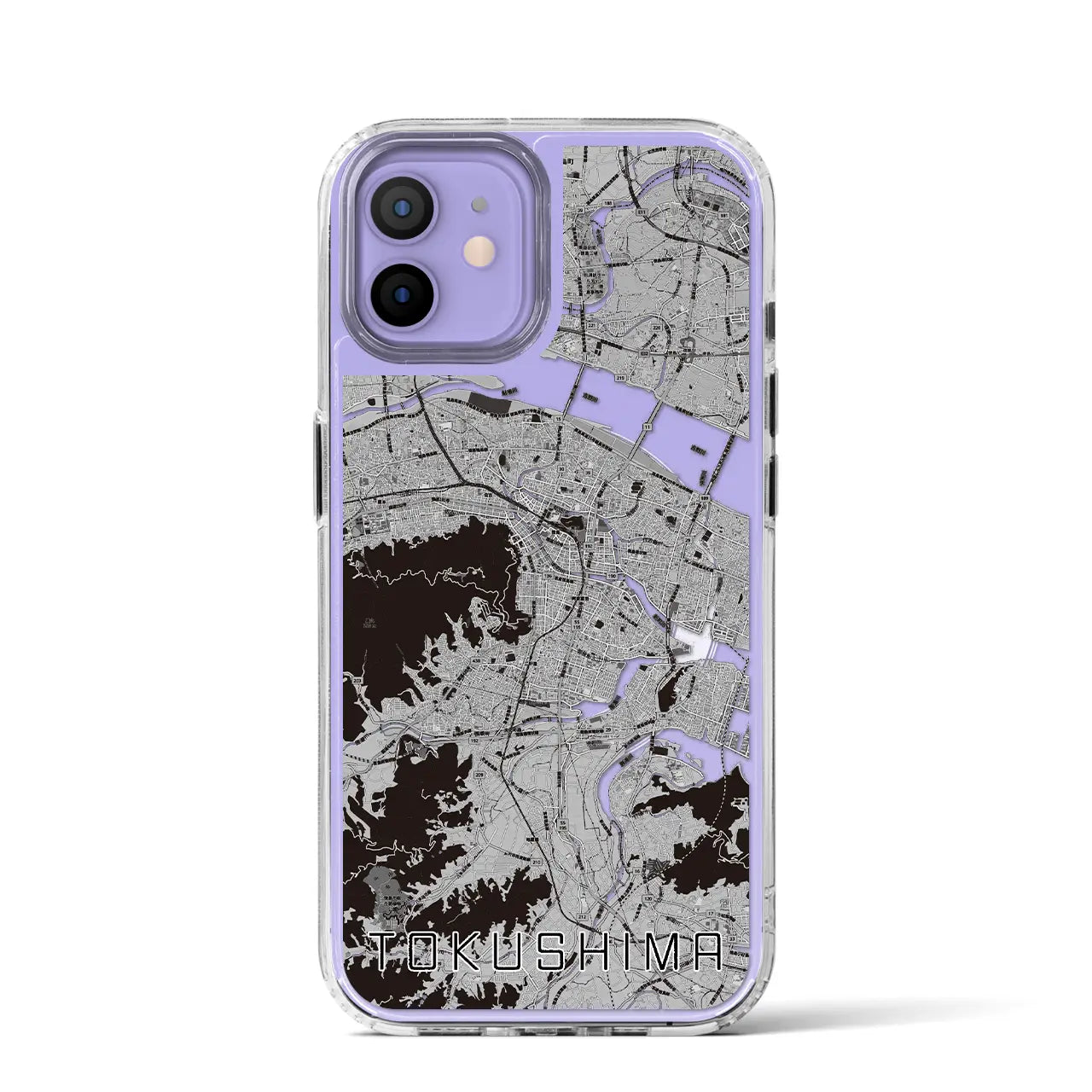 【徳島(徳島県)】地図柄iPhoneケース(MagSafeタイプ)