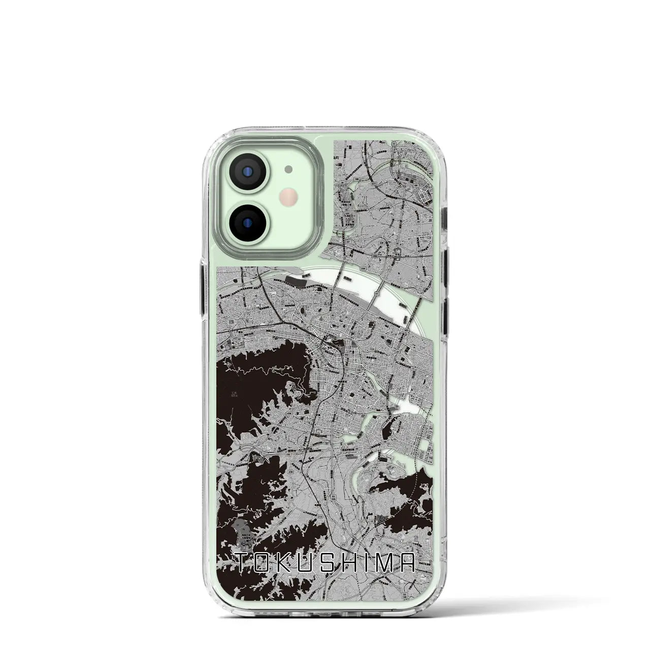 【徳島(徳島県)】地図柄iPhoneケース(MagSafeタイプ)