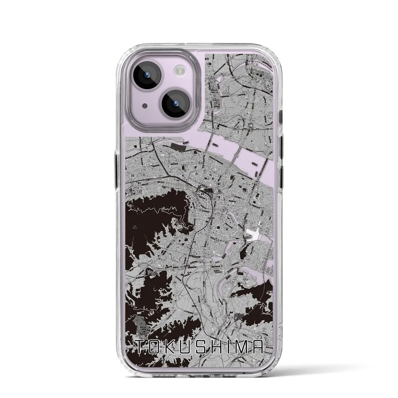 【徳島(徳島県)】地図柄iPhoneケース(MagSafeタイプ)