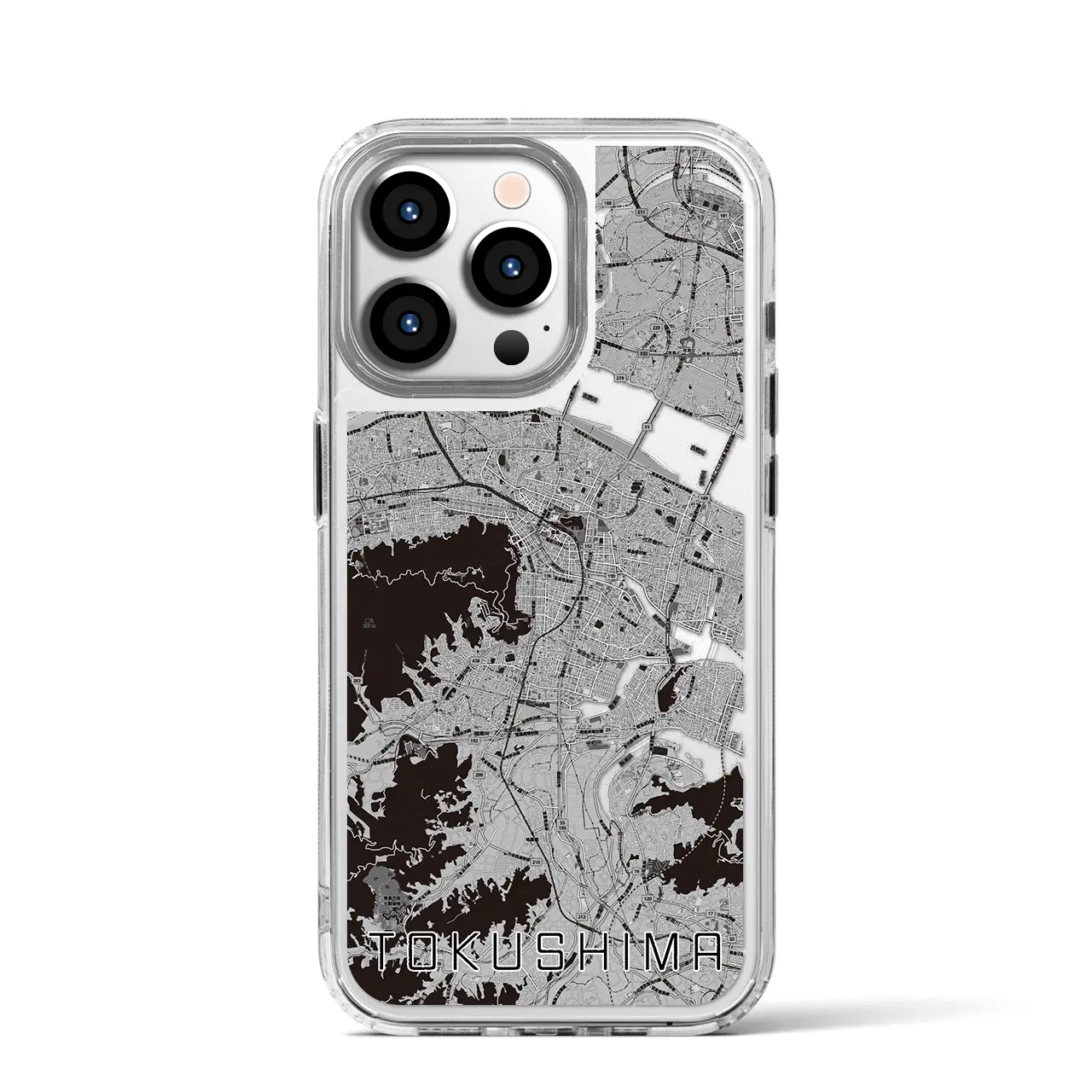 【徳島(徳島県)】地図柄iPhoneケース(MagSafeタイプ)