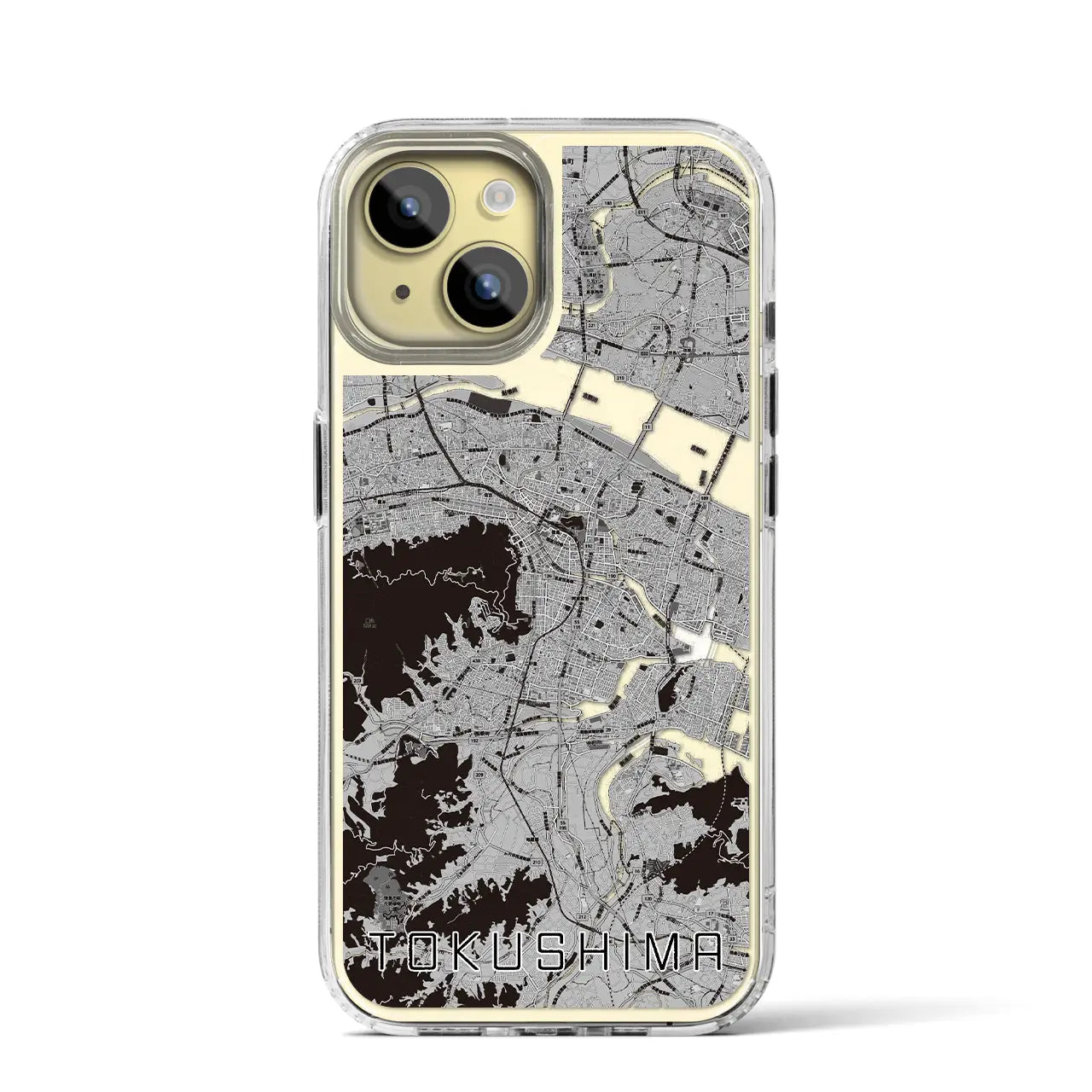 【徳島(徳島県)】地図柄iPhoneケース(MagSafeタイプ)