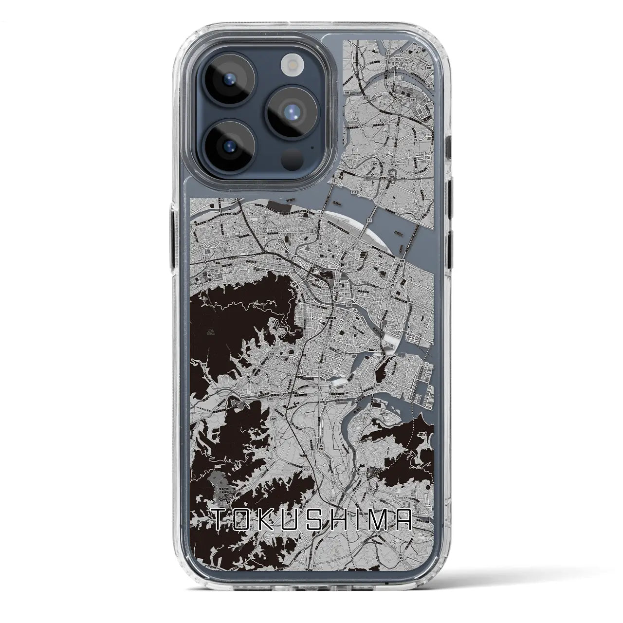 【徳島(徳島県)】地図柄iPhoneケース(MagSafeタイプ)