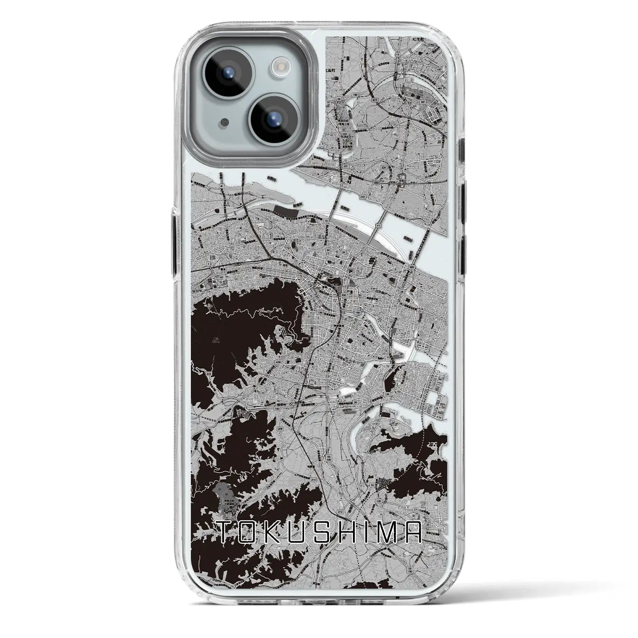 【徳島(徳島県)】地図柄iPhoneケース(MagSafeタイプ)