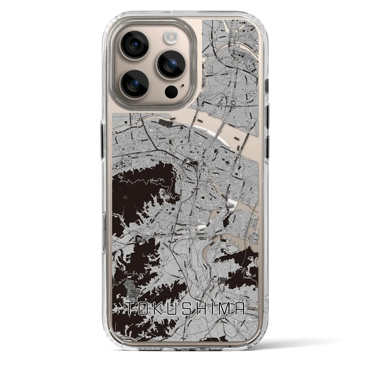 【徳島(徳島県)】地図柄iPhoneケース(MagSafeタイプ)