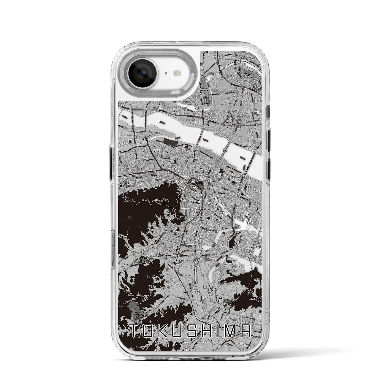 【徳島(徳島県)】地図柄iPhoneケース(MagSafeタイプ)