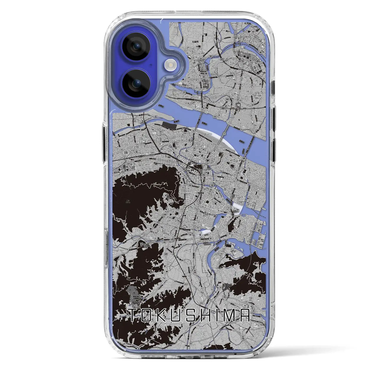 【徳島(徳島県)】地図柄iPhoneケース(MagSafeタイプ)