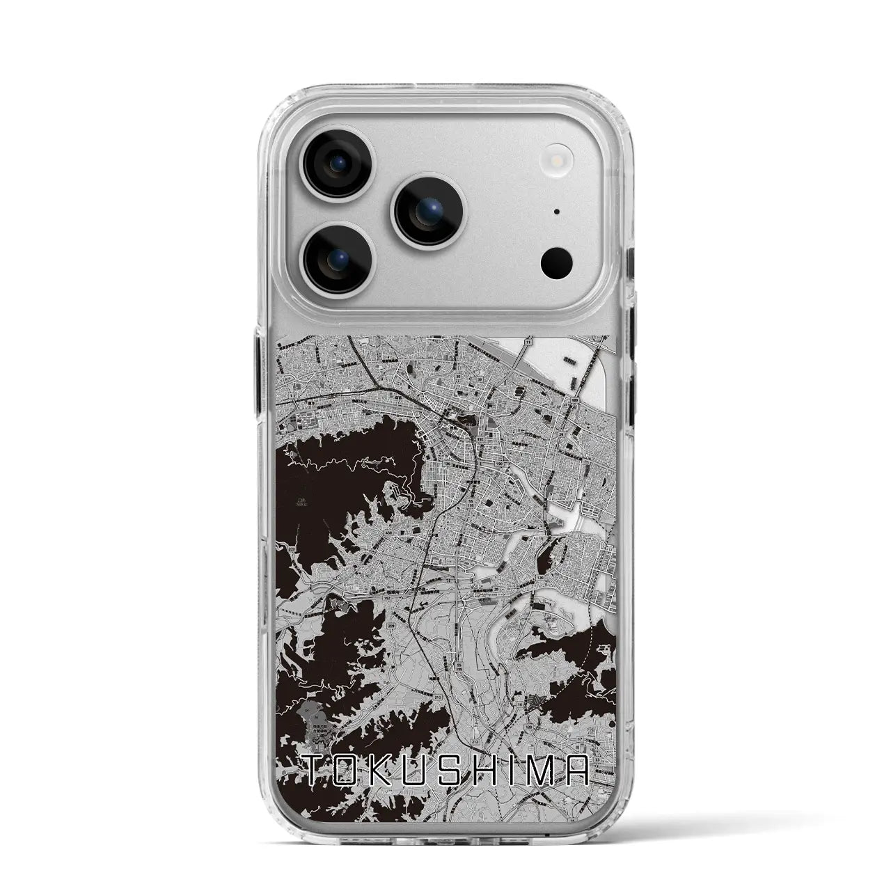 【徳島(徳島県)】地図柄iPhoneケース(MagSafeタイプ)