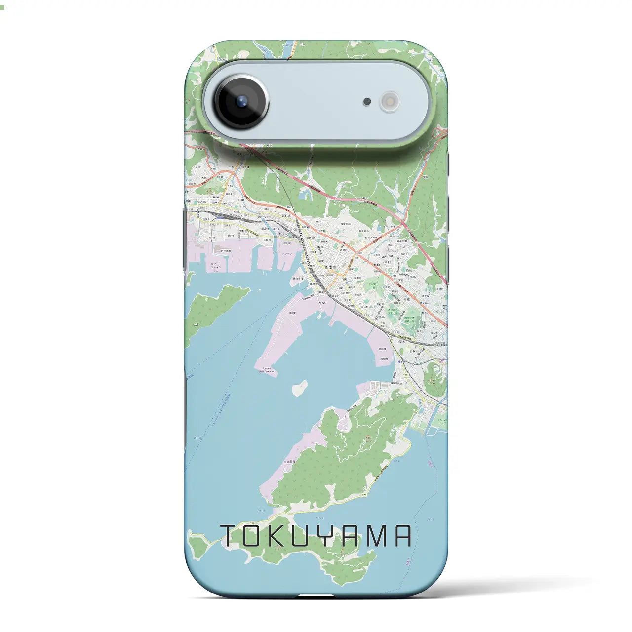 【徳山(山口県)】地図柄iPhoneケース(バックカバータイプ)