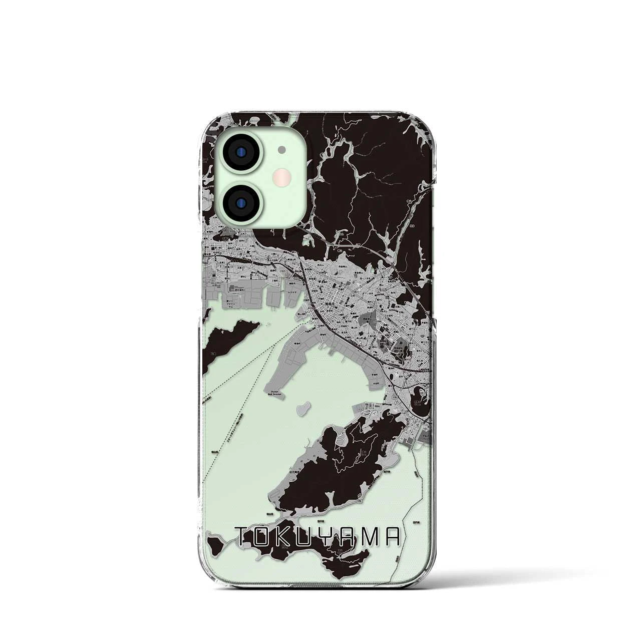 【徳山(山口県)】地図柄iPhoneケース(クリアタイプ)