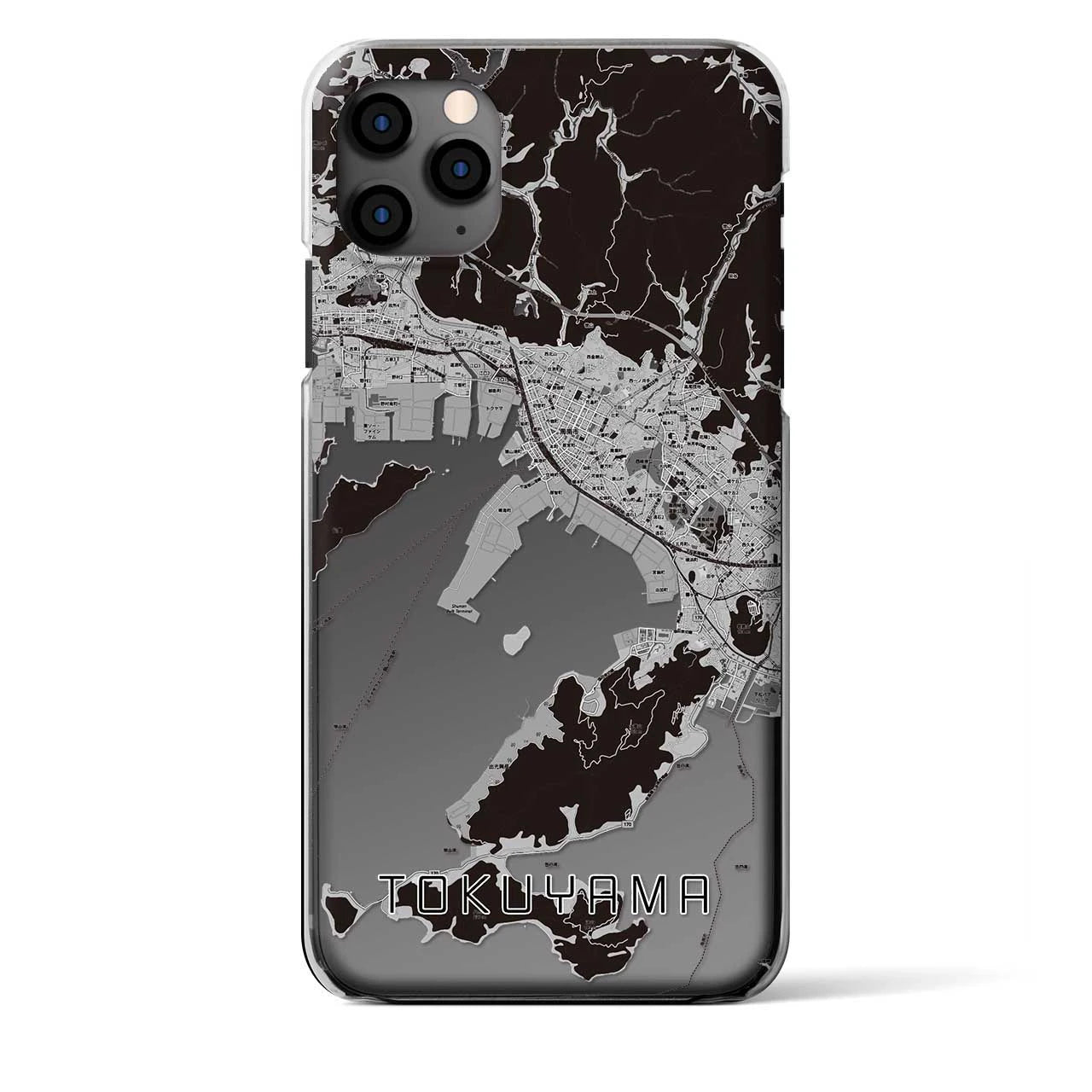 【徳山(山口県)】地図柄iPhoneケース(クリアタイプ)