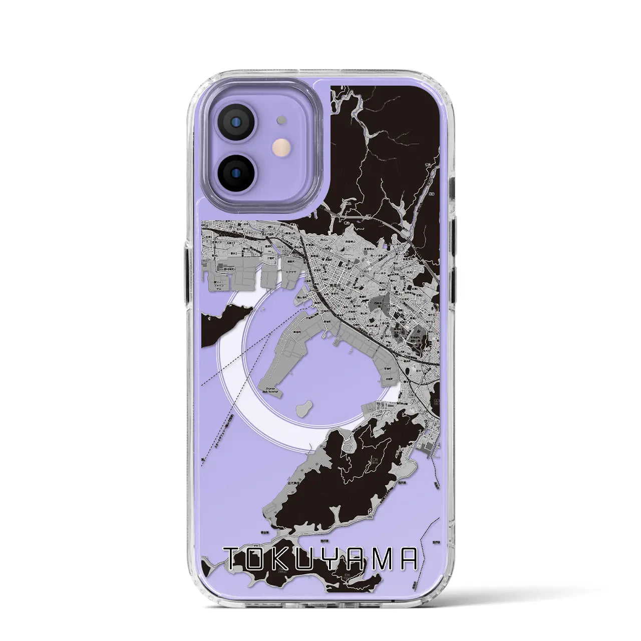 【徳山(山口県)】地図柄iPhoneケース(MagSafeタイプ)