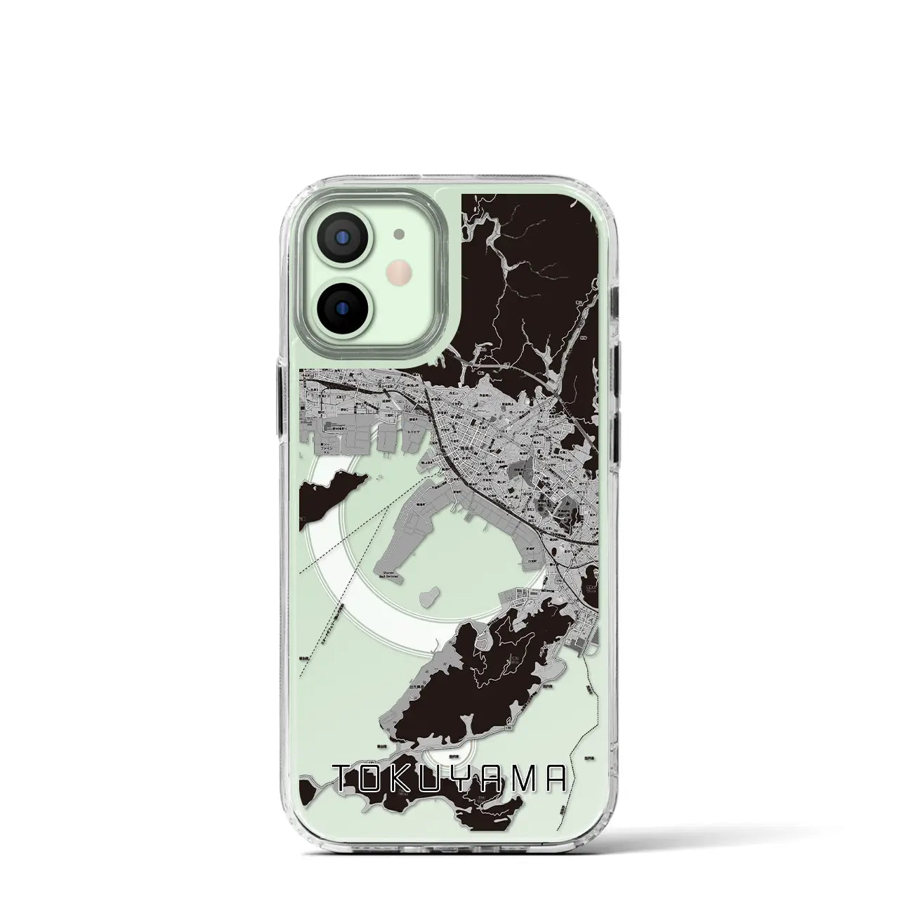 【徳山(山口県)】地図柄iPhoneケース(MagSafeタイプ)
