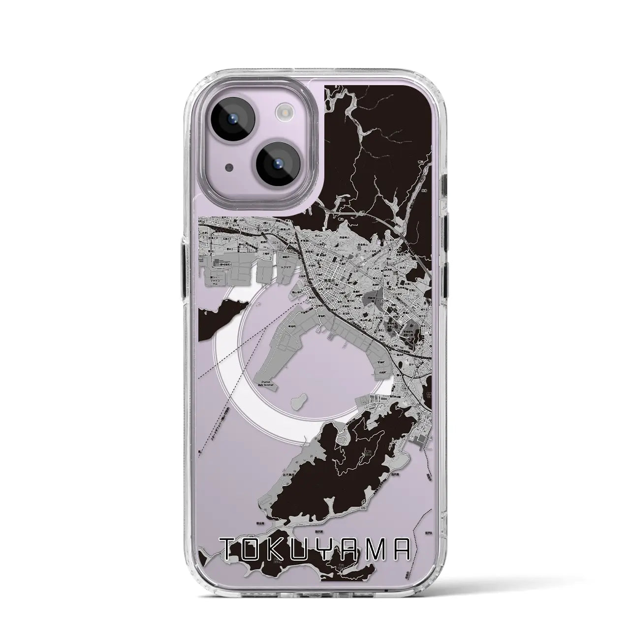 【徳山(山口県)】地図柄iPhoneケース(MagSafeタイプ)