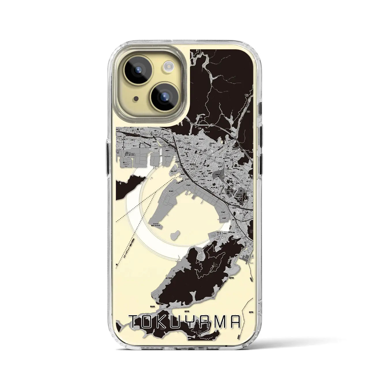 【徳山(山口県)】地図柄iPhoneケース(MagSafeタイプ)