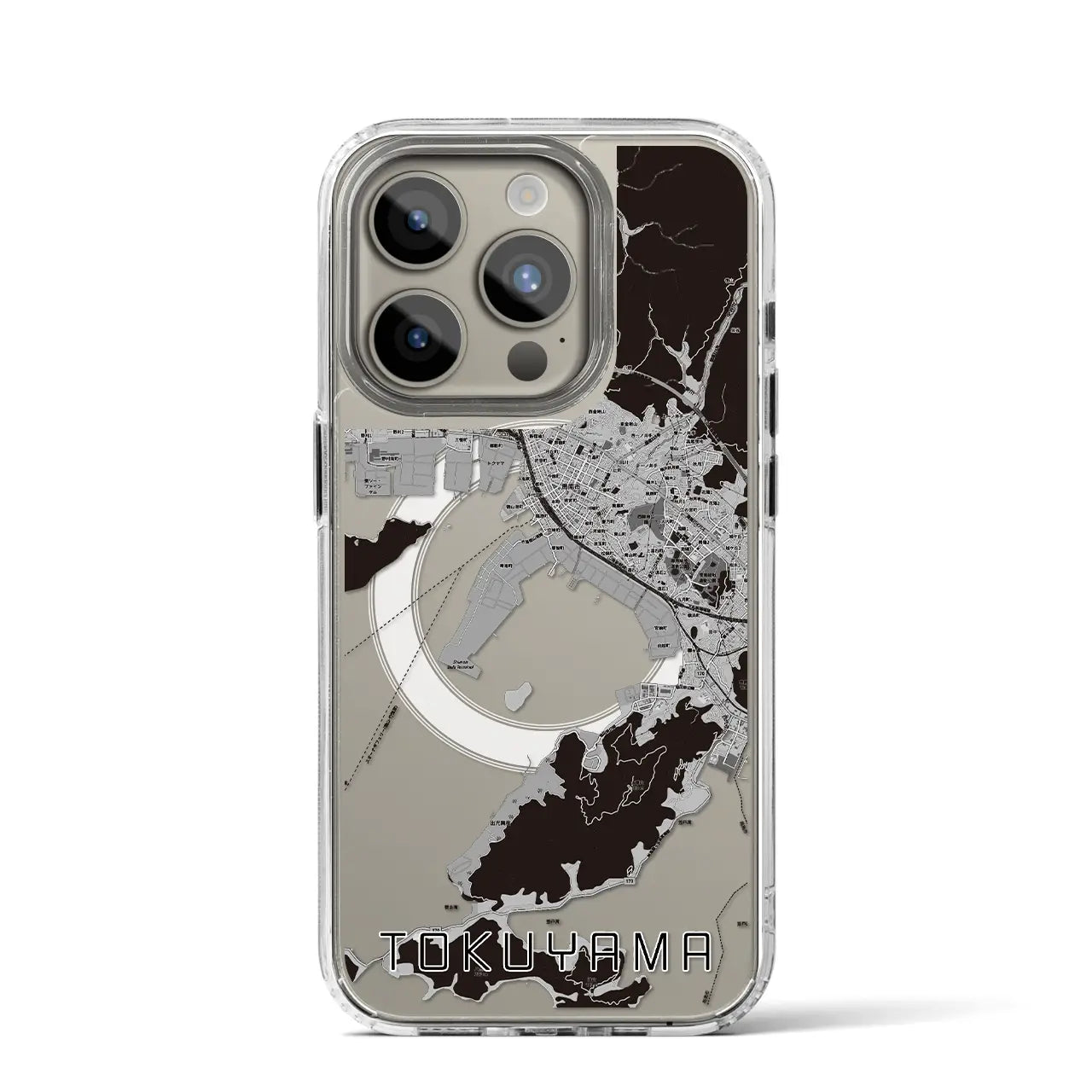【徳山(山口県)】地図柄iPhoneケース(MagSafeタイプ)