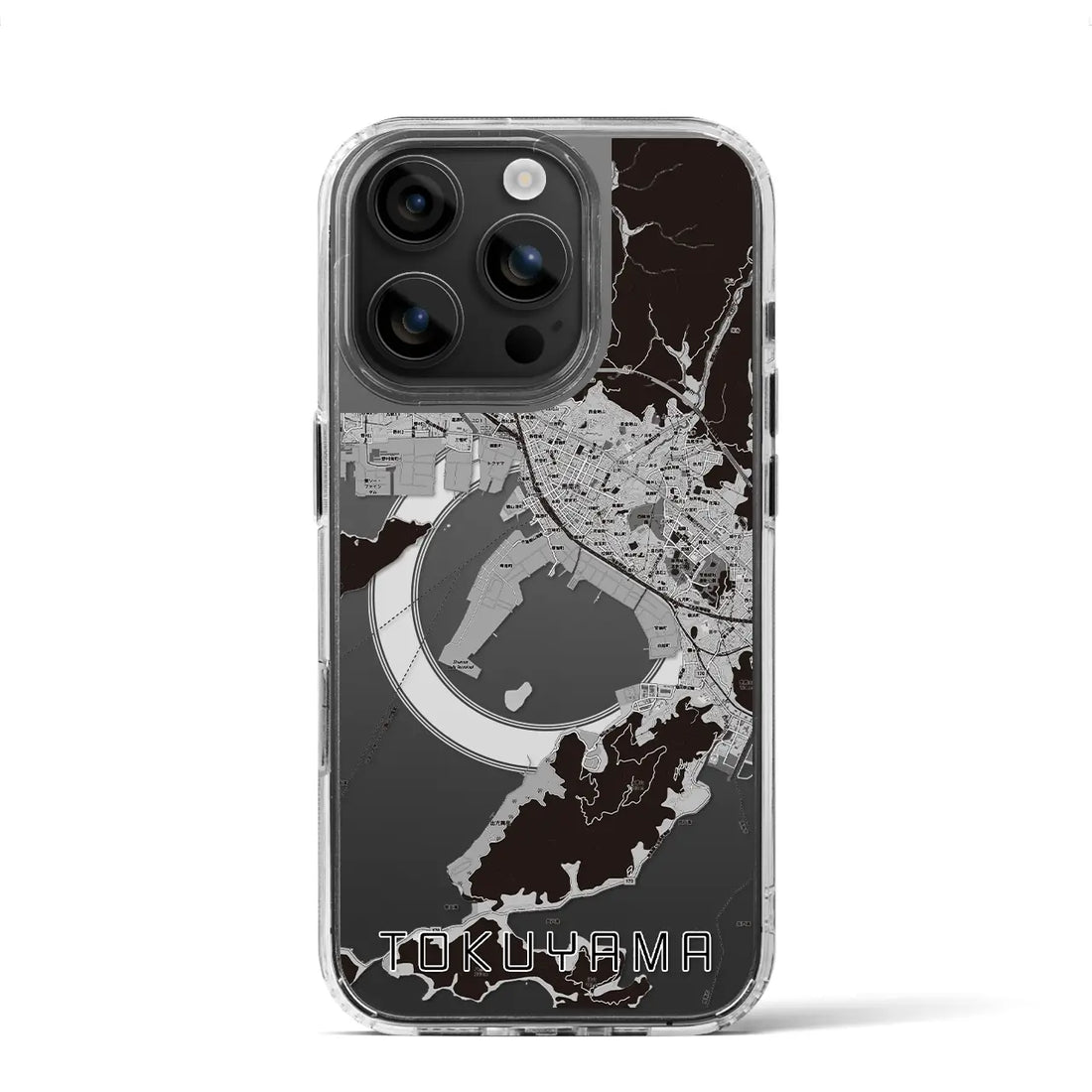 【徳山(山口県)】地図柄iPhoneケース(MagSafeタイプ)
