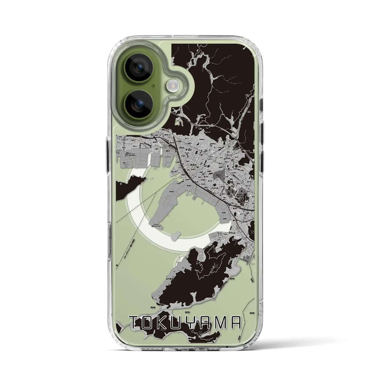 【徳山(山口県)】地図柄iPhoneケース(MagSafeタイプ)