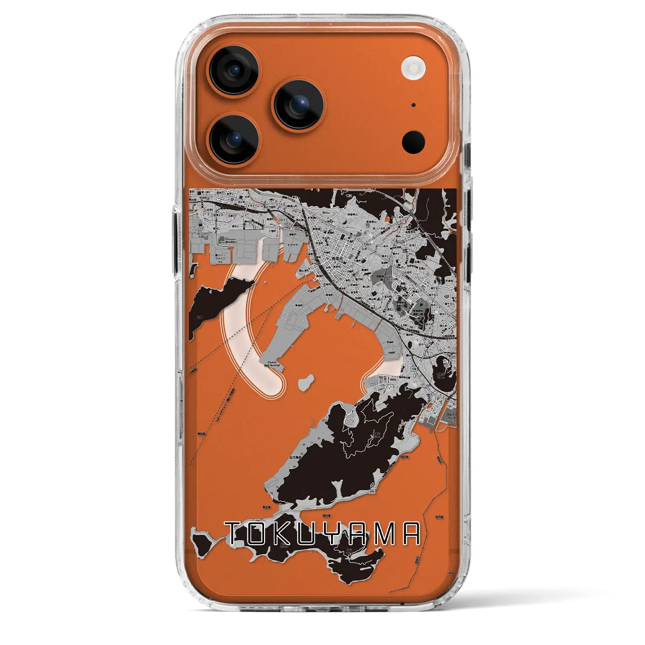 【徳山(山口県)】地図柄iPhoneケース(MagSafeタイプ)