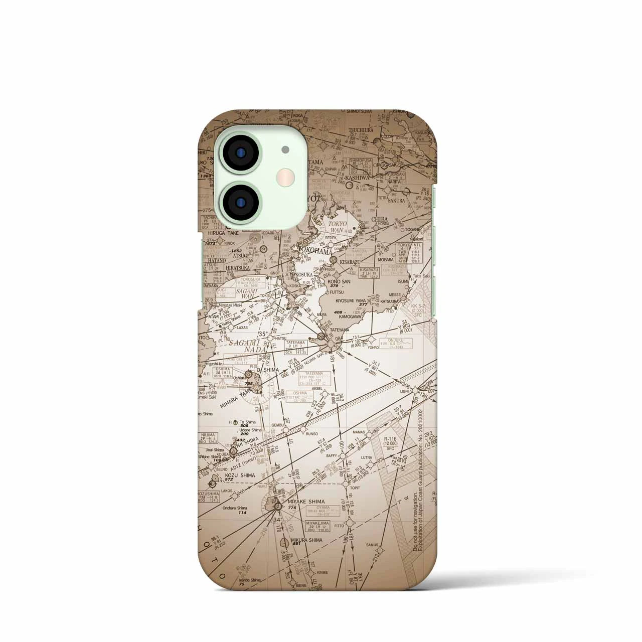 【東京航空図(東京都)】航空図iPhoneケース(バックカバータイプ)