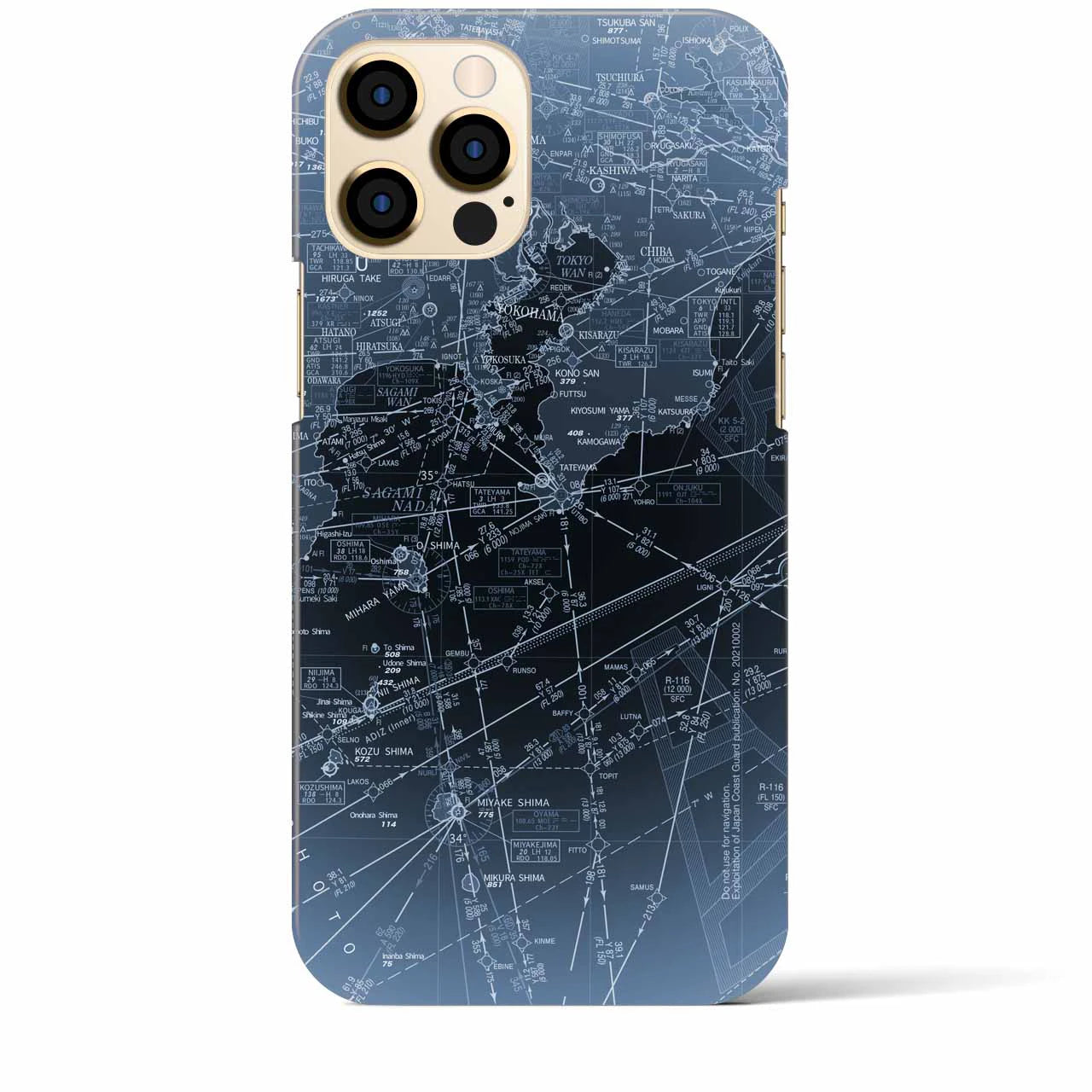 【東京航空図(東京都)】航空図iPhoneケース(バックカバータイプ)