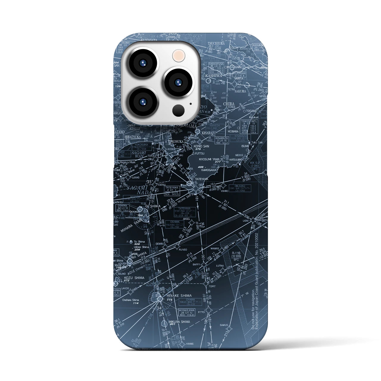 【東京航空図(東京都)】航空図iPhoneケース(バックカバータイプ)