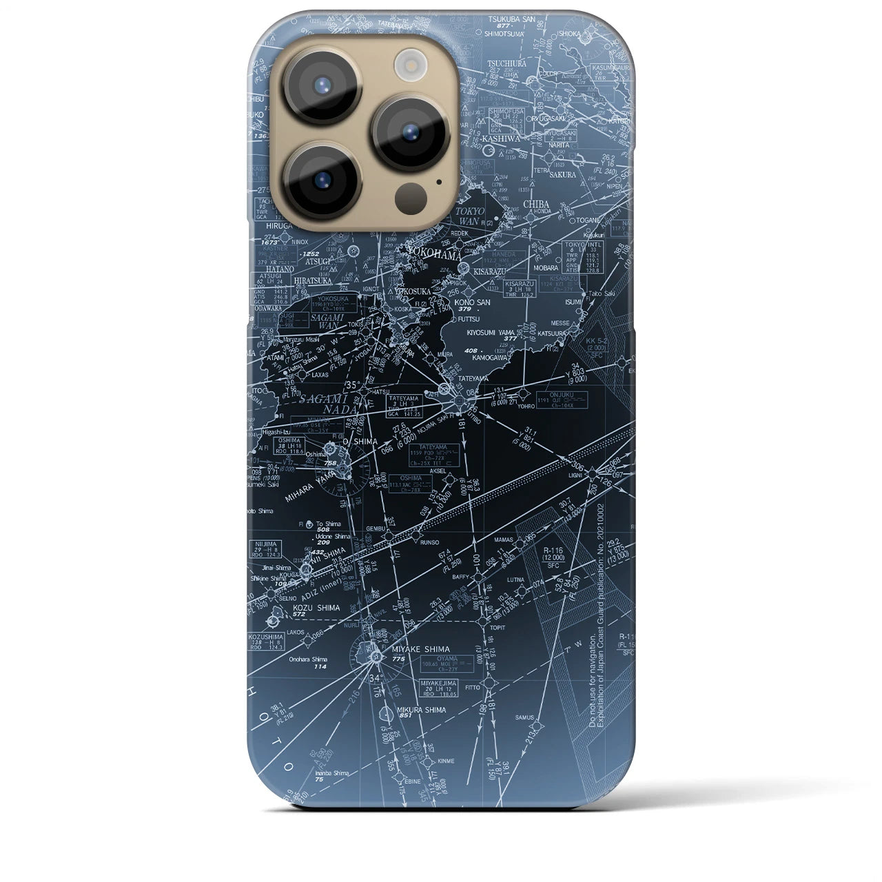 【東京航空図(東京都)】航空図iPhoneケース(バックカバータイプ)