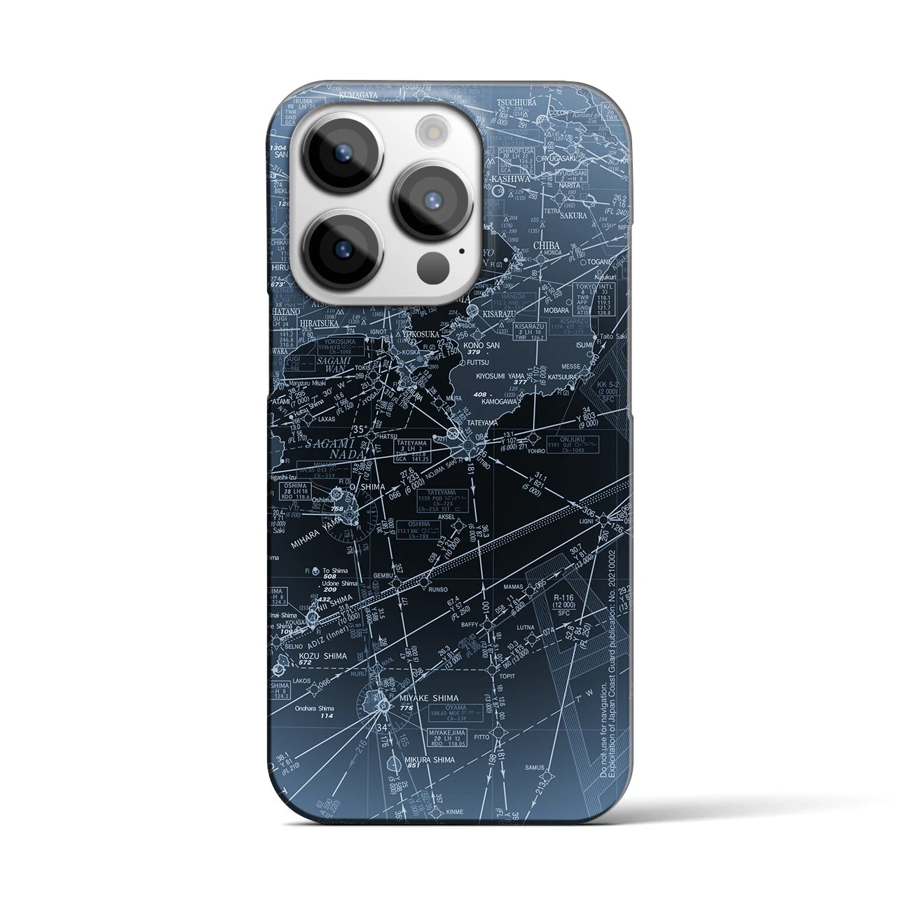 【東京航空図(東京都)】航空図iPhoneケース(バックカバータイプ)