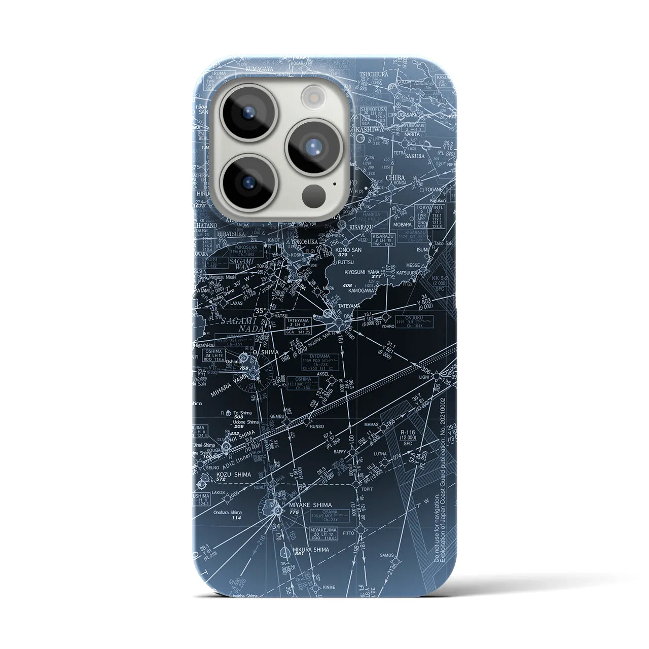 【東京航空図(東京都)】航空図iPhoneケース(バックカバータイプ)