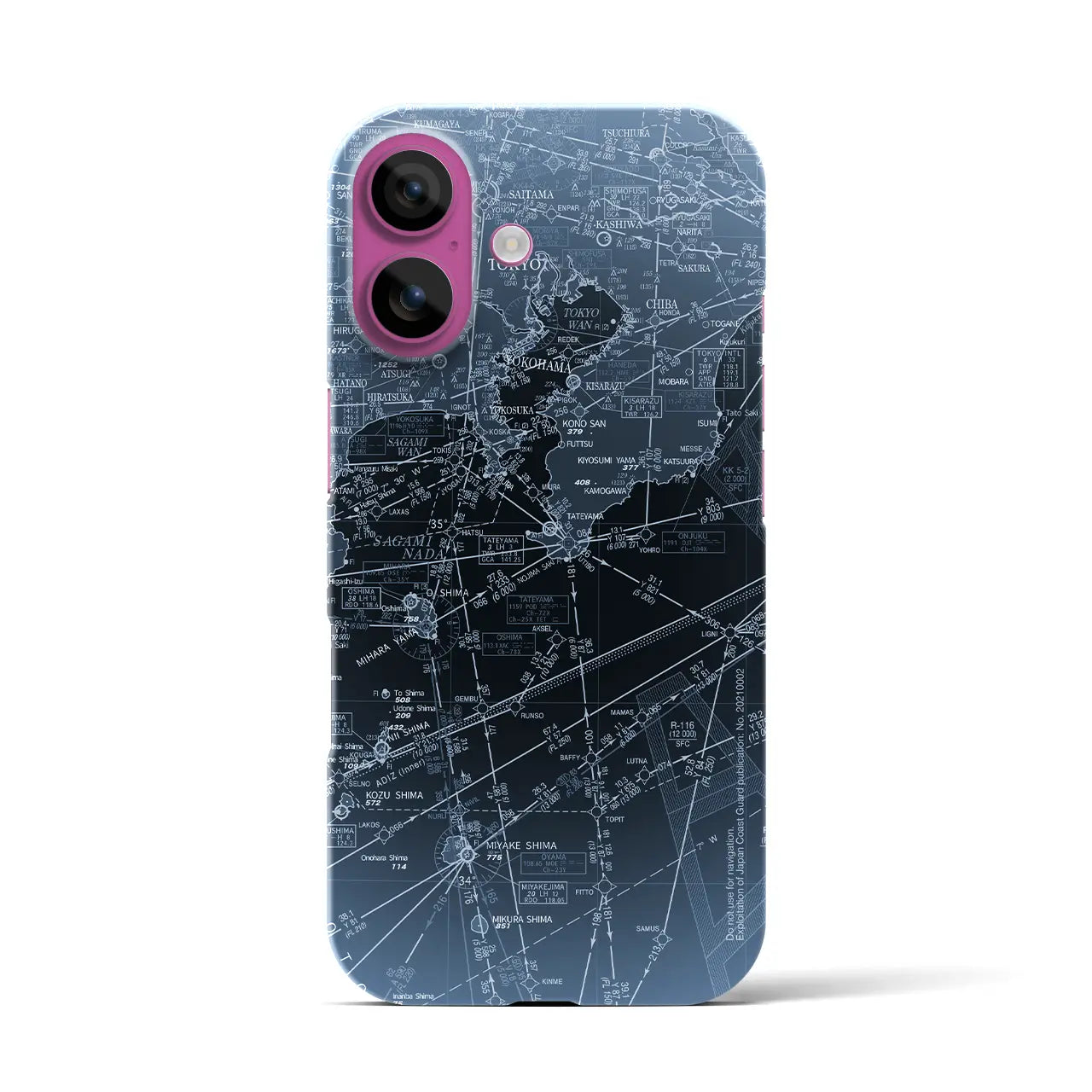 【東京航空図(東京都)】航空図iPhoneケース(バックカバータイプ)
