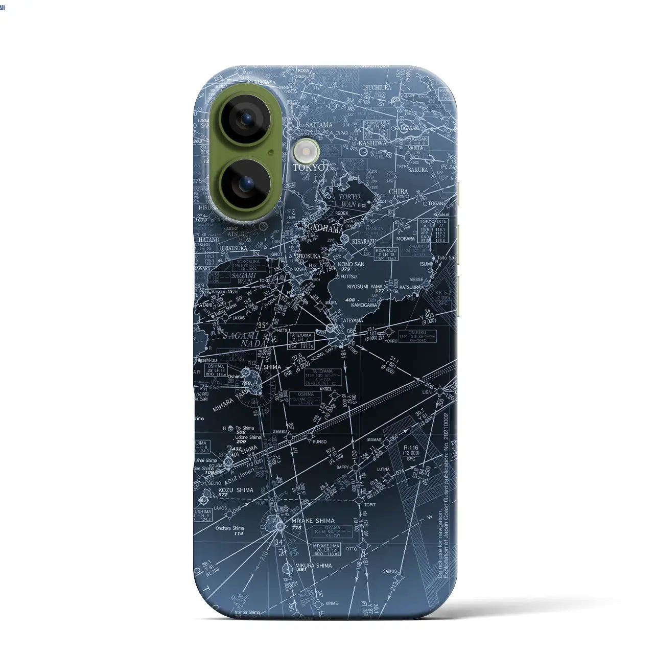 【東京航空図(東京都)】航空図iPhoneケース(バックカバータイプ)