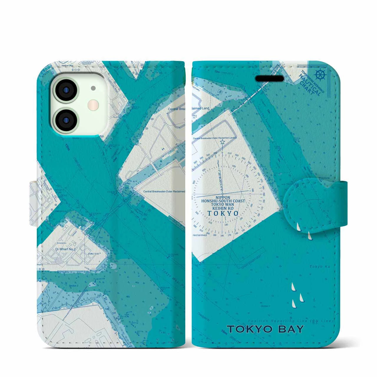【東京港(東京都)】海図iPhoneケース(手帳タイプ)