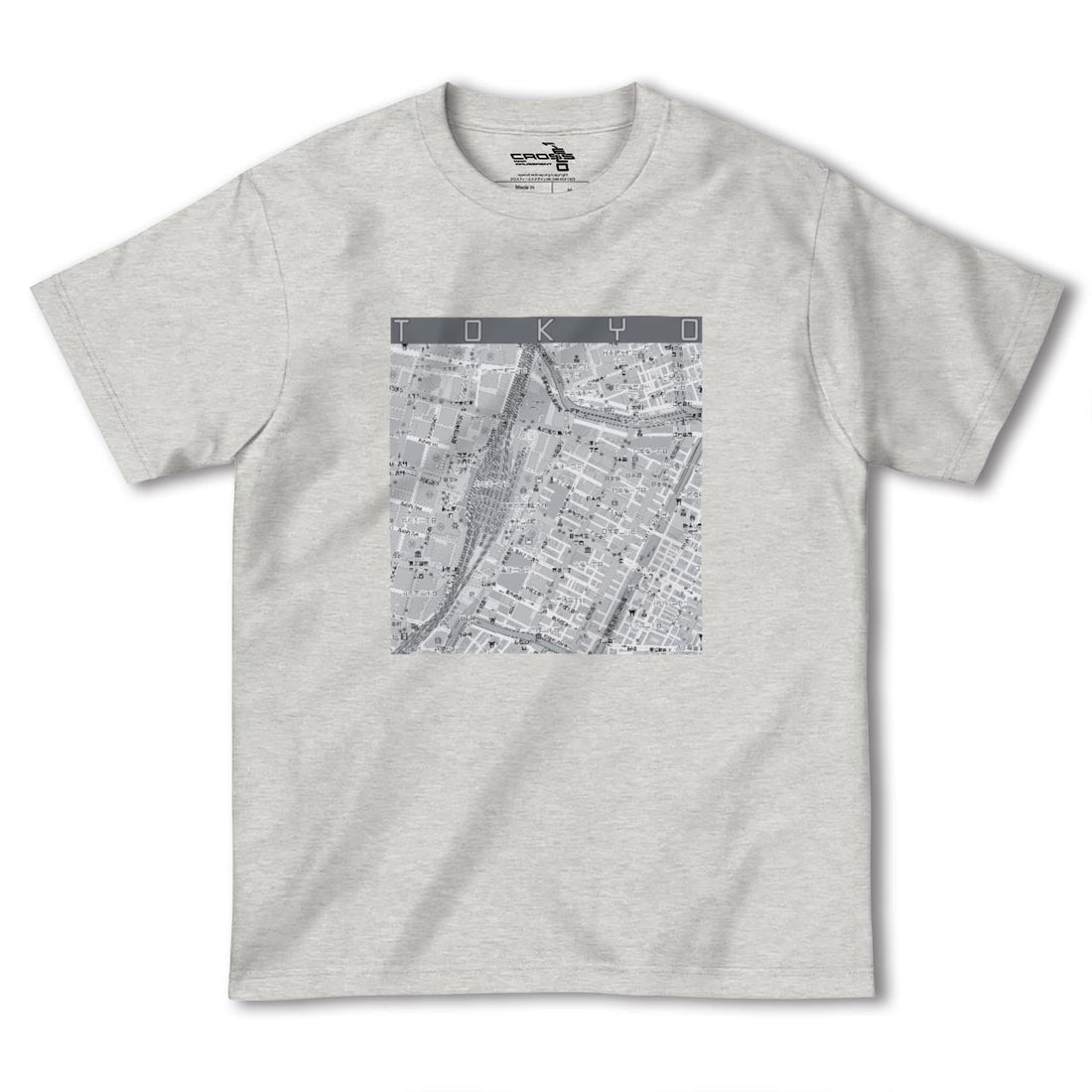 【東京カラー】地図柄ヘビーウェイトTシャツ