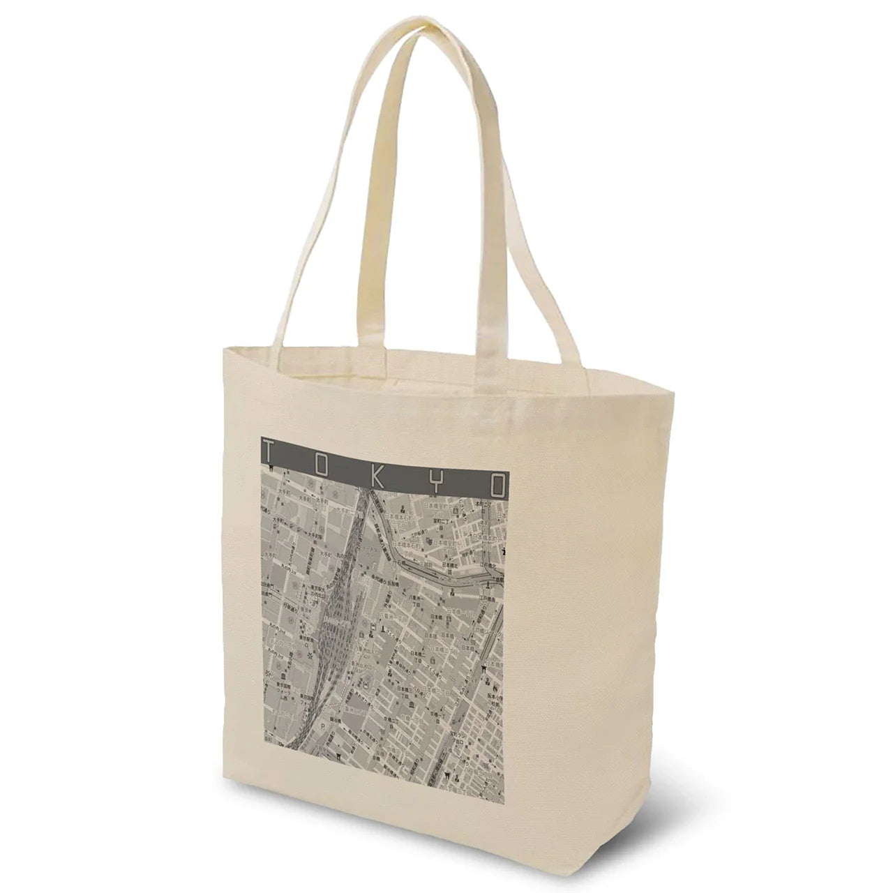 【東京カラー】地図柄トートバッグ