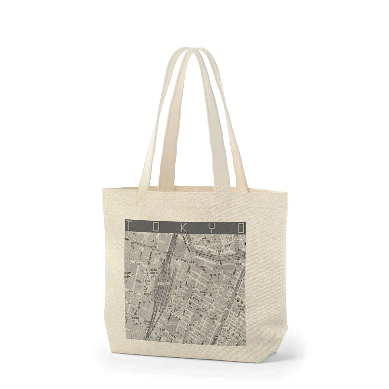 【東京カラー】地図柄トートバッグ