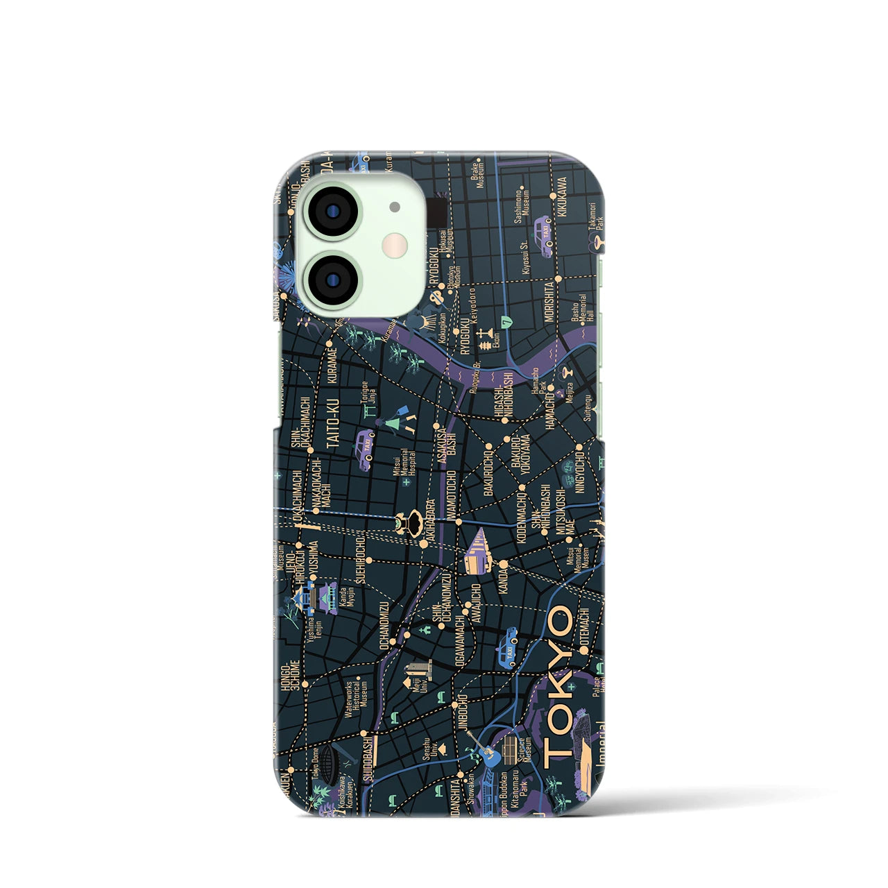 【東京都心東部】イラストマップiPhoneケース(バックカバータイプ)