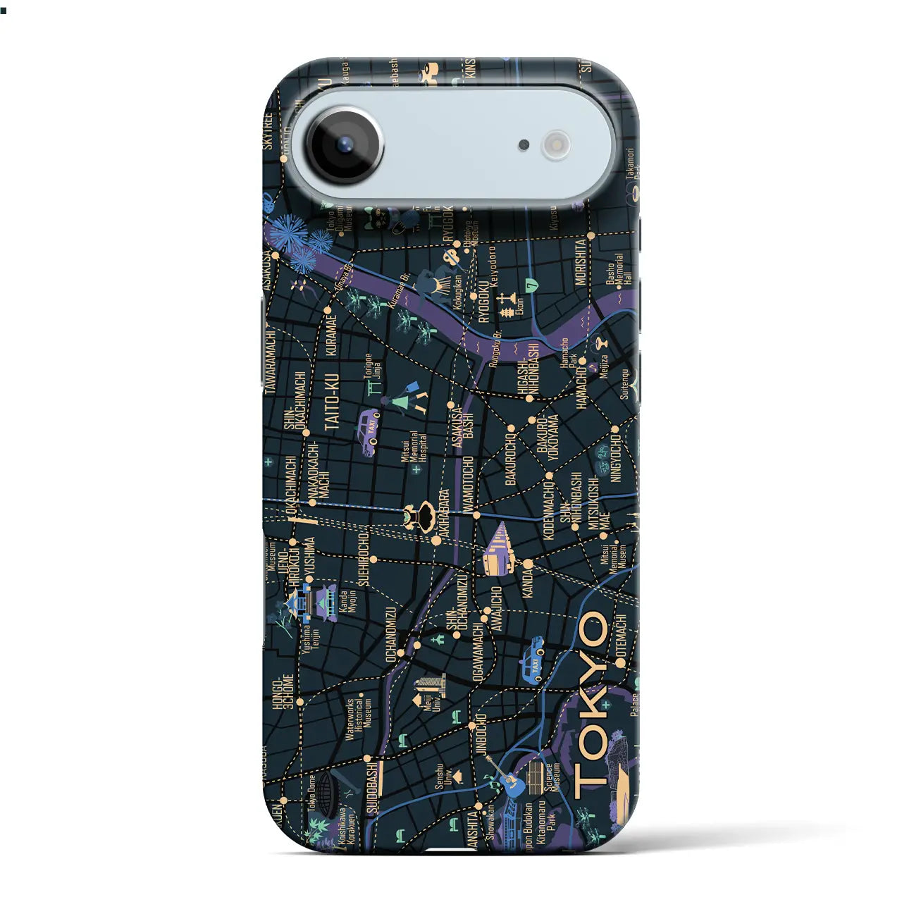 【東京都心東部】イラストマップiPhoneケース(バックカバータイプ)