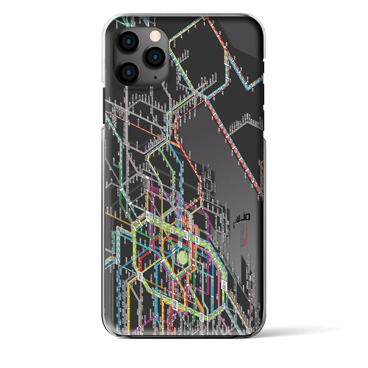 【東京東部路線図(東京都)】路線図iPhoneケース(クリアタイプ)