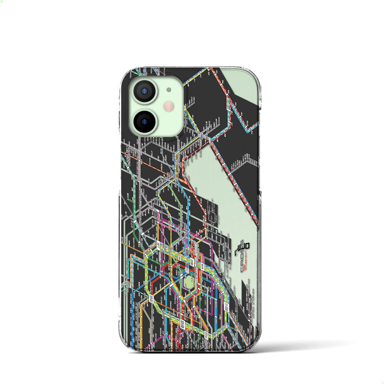 【東京東部路線図(東京都)】路線図iPhoneケース(クリアタイプ)