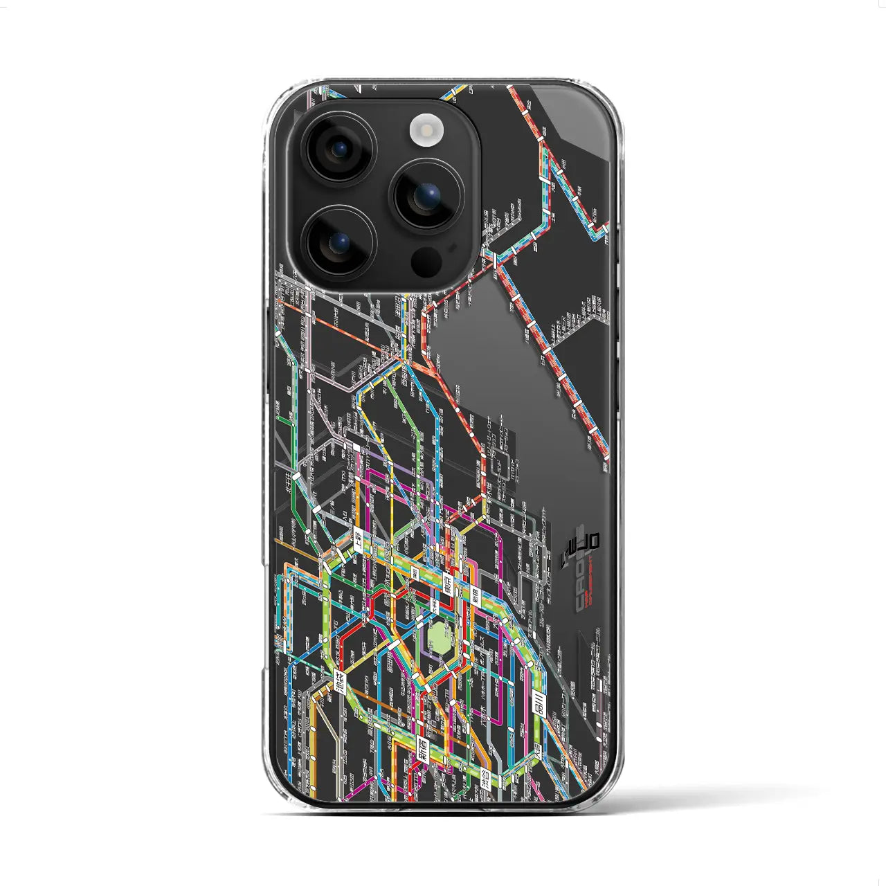 【東京東部路線図(東京都)】路線図iPhoneケース(クリアタイプ)