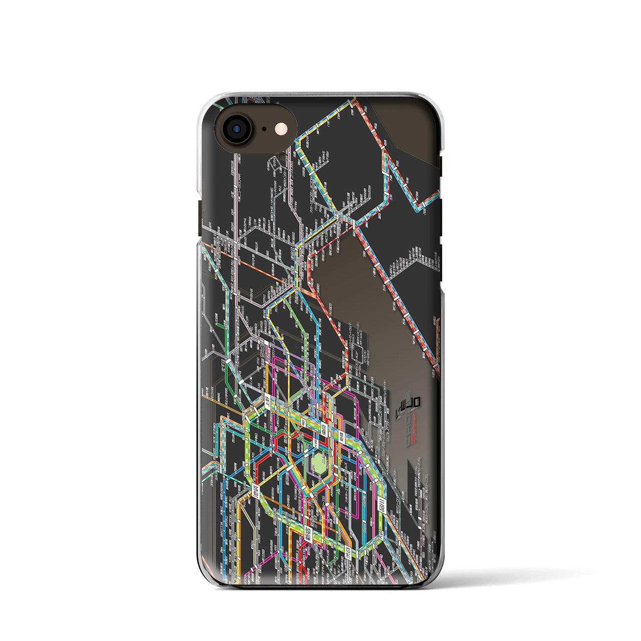 【東京東部路線図(東京都)】路線図iPhoneケース(クリアタイプ)