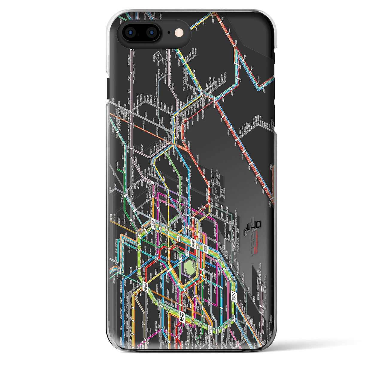 【東京東部路線図(東京都)】路線図iPhoneケース(クリアタイプ)