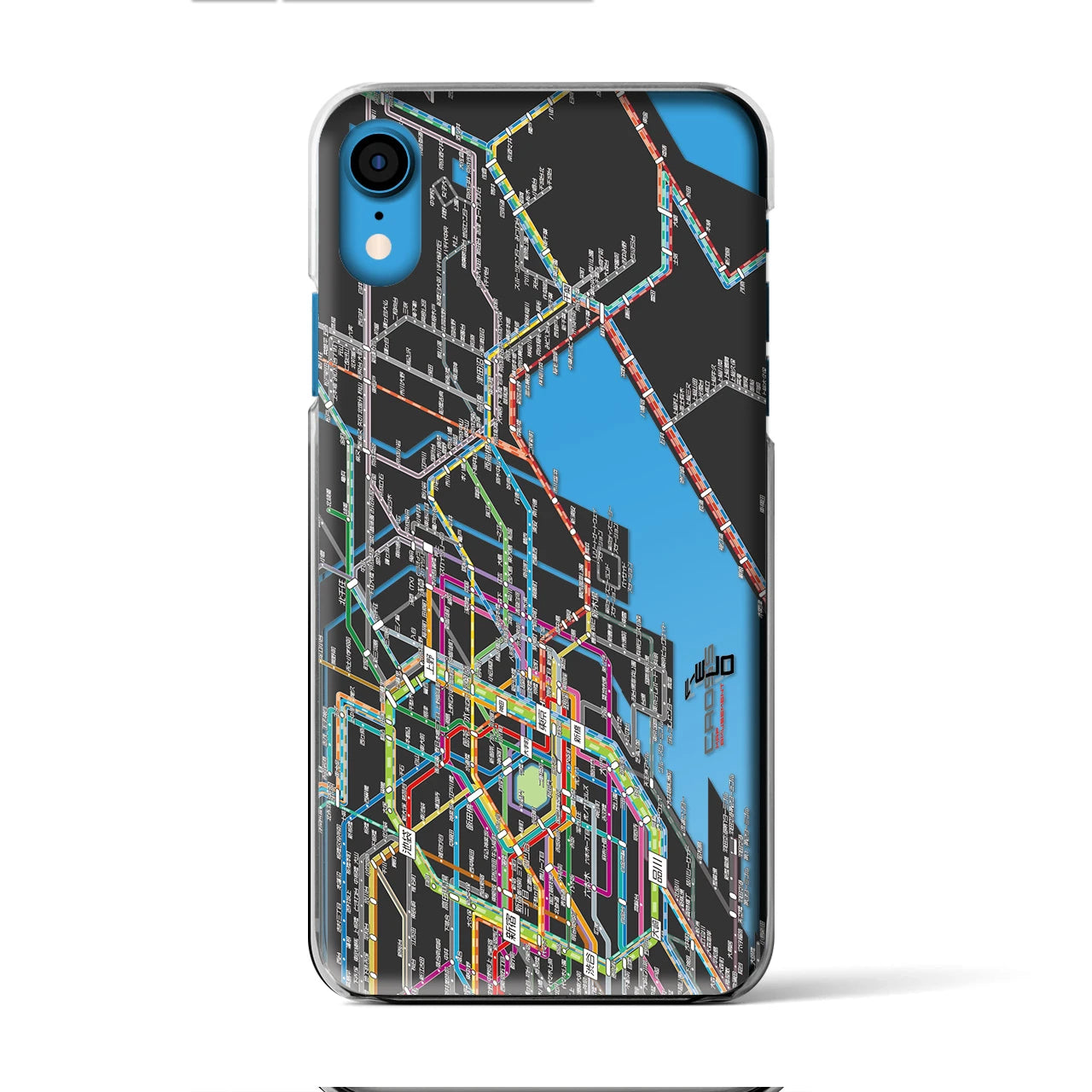 【東京東部路線図(東京都)】路線図iPhoneケース(クリアタイプ)