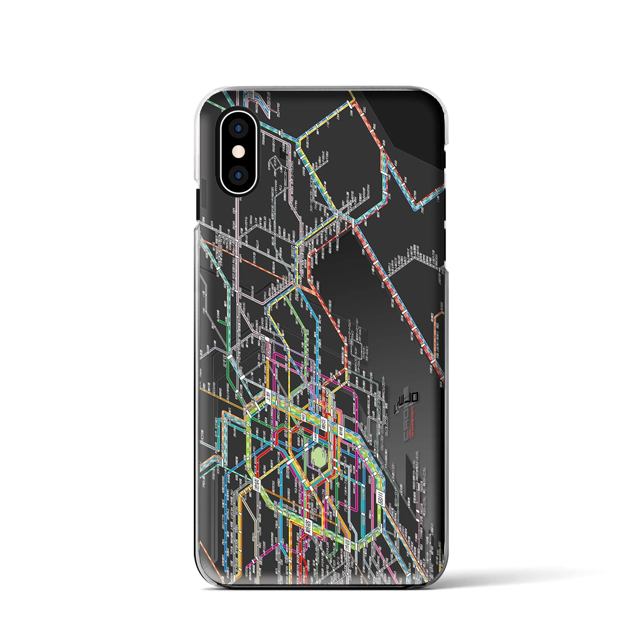 【東京東部路線図(東京都)】路線図iPhoneケース(クリアタイプ)